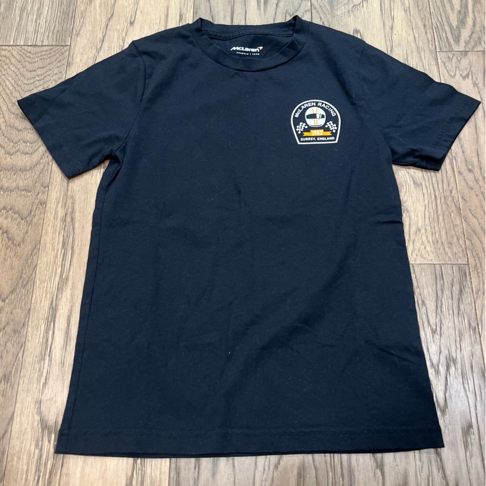 McLaren Racing Boys Black Shirt.  Size 9/10